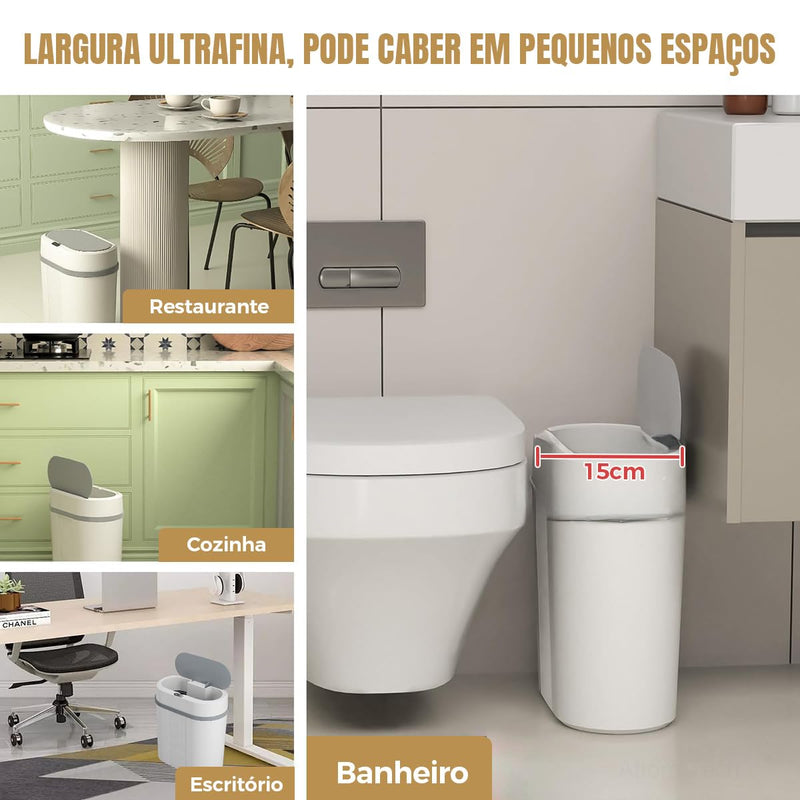 Lixeira automática com sensor inteligente