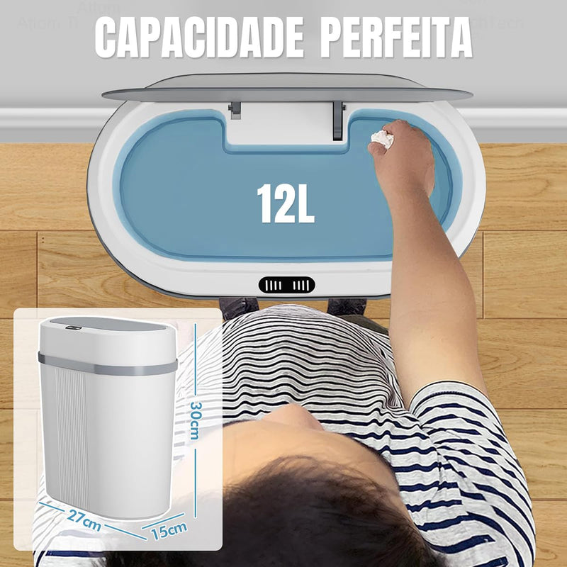 Lixeira automática com sensor inteligente