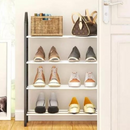 Estante Para Sapatos De Tubos De Aço Cruzados