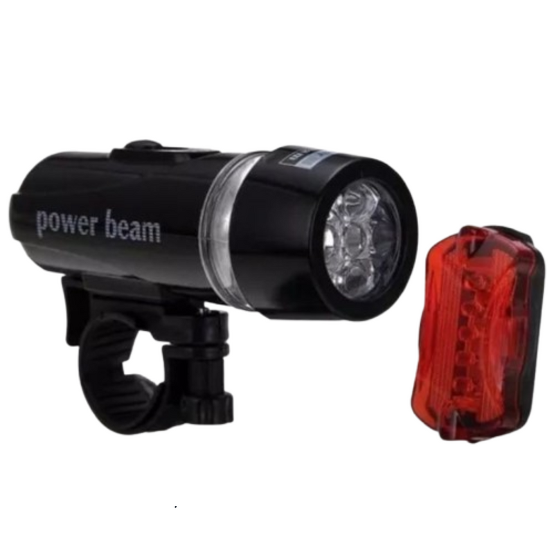 Kit Bike - Lanterna Led + Sinalizador Traseiro Recarregável