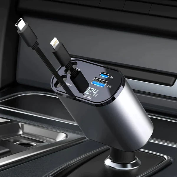 Carregador Ultra Rápido com Cabos USB-C e USB
