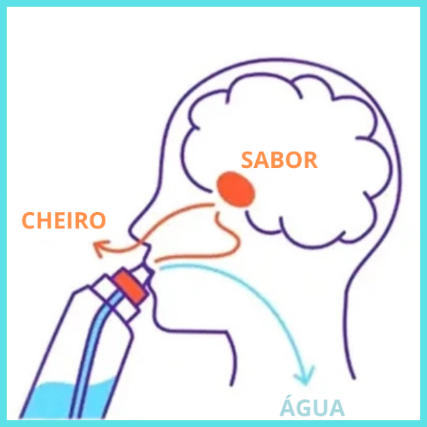Garrafa de Água AQUASENSE + 2 Anéis de Aroma - Hidratação Fácil e Inovadora