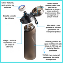 Garrafa de Água AQUASENSE + 2 Anéis de Aroma - Hidratação Fácil e Inovadora