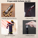 Kit Abridor De Vinho 4 em 1