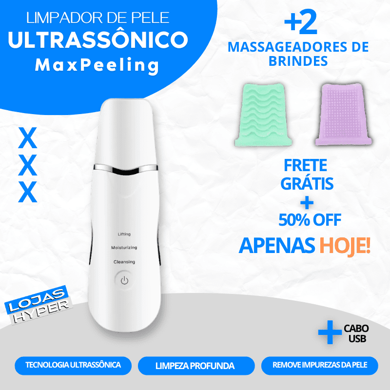 Limpador de Pele Ultrassônico
