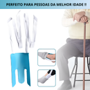 Dispositivo fácil de calçar meias.