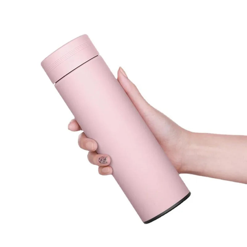 Garrafa térmica com medidor de temperatura 480ml