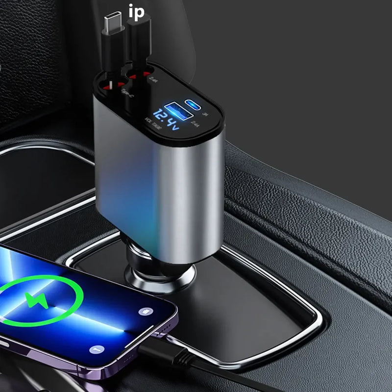 Carregador Ultra Rápido com Cabos USB-C e USB
