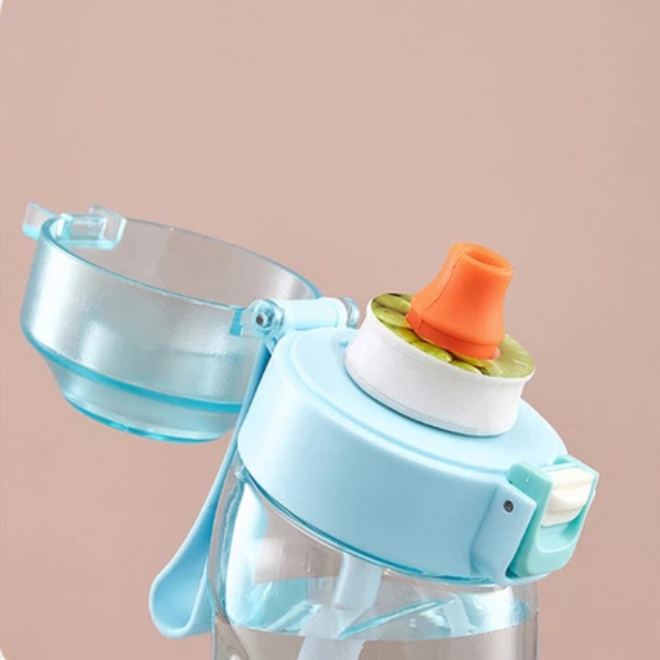 Garrafa de Água AQUASENSE + 2 Anéis de Aroma - Hidratação Fácil e Inovadora