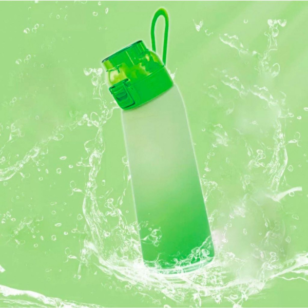 Garrafa de Água AQUASENSE + 2 Anéis de Aroma - Hidratação Fácil e Inovadora
