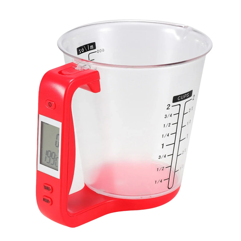Copo de Medida digital 3 em 1 - Peso, volume e temperatura