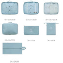 Kit 7 Peças Bolsas Organizadoras Para Mala/Mochila
