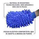 Kit Para Lavagem Automotiva - 5 Pincéis de Detalhamento + 1 Luva de Microfibra