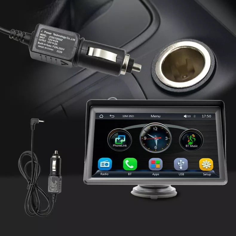 Multimídia Para Carro - Carplay Android e IOS com Câmera de Ré