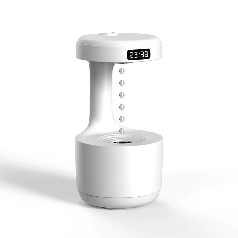 Umidificador Gotas De Água Com Relógio Digital
