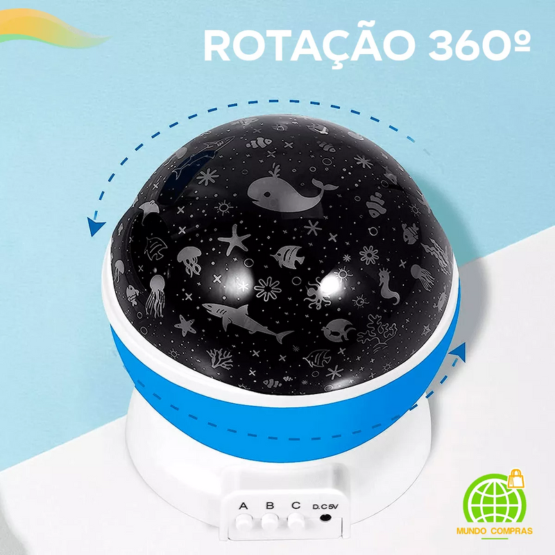 Luminária Projetor De Galáxia - 360