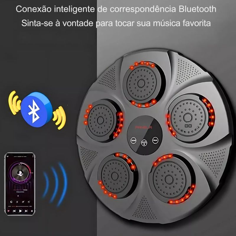 CliqueBeat Boxer - Máquina De Boxe Musical Bluetooth