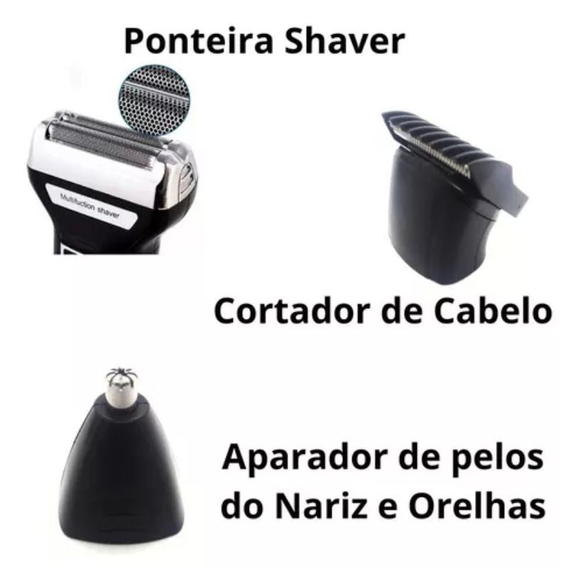 ClickShave 3 em 1 - Aparelho De Barbear