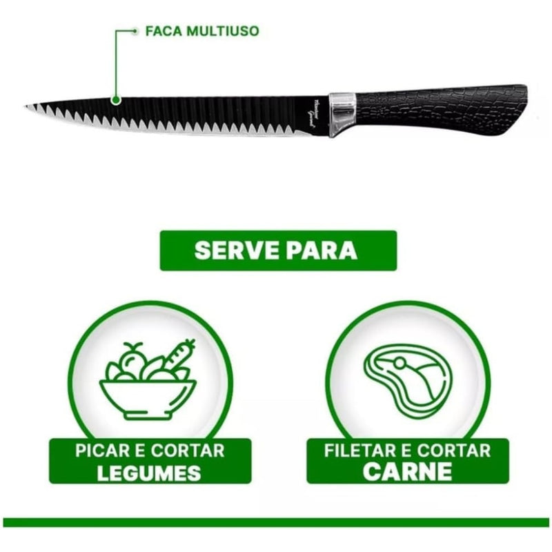 Conjunto Profissional do Chef - 6 Peças