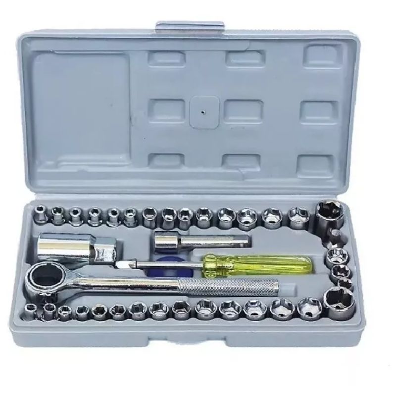 Kit Jogo De Ferramentas Com 40 Peças