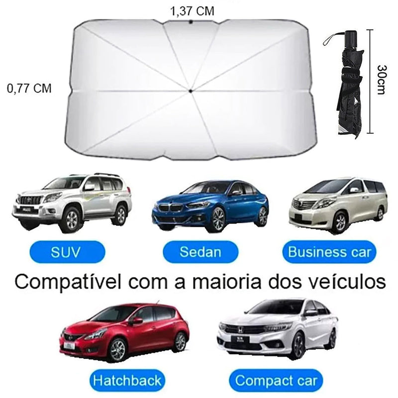 Painel Guarda-Sol para Carro – Proteção UV e Térmica para o Para-brisa